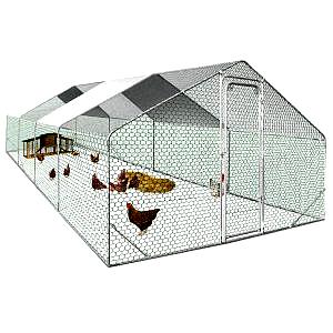 Recinto XXL para Gallinas – Parque de 24 m² en Acero Galvanizado con Estructura Reforzada